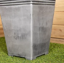 Milano Tall Grey Pewter Garden Planter - 45cm Tall -Outsunny Garden Zone milano tall grey pewter garden planter 45cm tall5060907220197 04c MP
