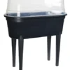 Mini Raised Propagator Greenhouse Outdoor Herb Garden Dark Grey