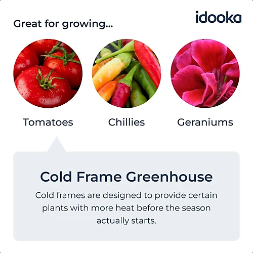 Mini Raised Propagator Greenhouse Outdoor Herb Garden Dark Grey 3 Mini Raised Propagator Greenhouse Outdoor Herb Garden Dark Grey - Image 3