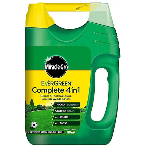 Miracle Gro Lawn Feed EverGreen Complete 4in1 Spreader Weed & Moss Killer 1 Miracle Gro Lawn Feed EverGreen Complete 4in1 Spreader Weed & Moss Killer