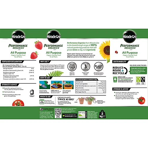 Miracle-Gro Perform Universal Plant Feed Granules 2kg 2 Miracle-Gro Perform Universal Plant Feed Granules 2kg - Image 2