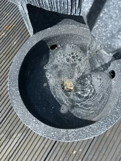 Mirror Globe Vase Large 3 Tier Water Feature With LED Lights - Plug Powered 108x45x43cm -Outsunny Garden Zone mirror globe vase large 3 tier water feature with led lights plug powered 108x45x43cm5056035520056 04c MP