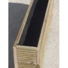 Narrow Decking Garden Trough Planter 20cm Wide X 33cm High - 80cm