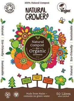 Natural Compost - Organic & Peat Free 50 Litres -Outsunny Garden Zone natural compost organic peat free 50 litres5060627680097 03c MP