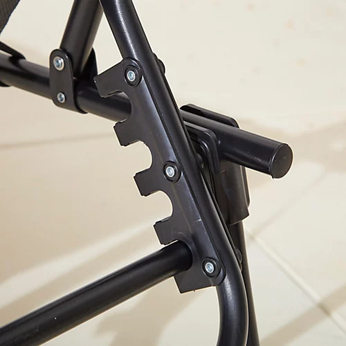 Neo Pair Of Grey Outdoor Folding Sun Loungers 3 Neo Pair Of Grey Outdoor Folding Sun Loungers - Image 3