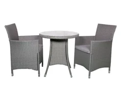 Nevada Grey 2 Seater Round Bistro Set