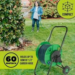 New Portable Trolley Wheels Hose Reel Garden Watering Pipe Free Standing Winder 6 New Portable Trolley Wheels Hose Reel Garden Watering Pipe Free Standing Winder -Outsunny Garden Zone new portable trolley wheels hose reel garden watering pipe free standing winder5056316721714 03c MP
