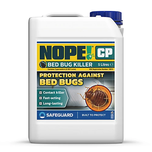 NOPE CP Bed Bug Killer Spray (5L & Sprayer) Fast-acting, Odourless And Repellent For Effective Bed Bug Control. HSE Approved 3 NOPE CP Bed Bug Killer Spray (5L & Sprayer) Fast-acting, Odourless And Repellent For Effective Bed Bug Control. HSE Approved - Image 3