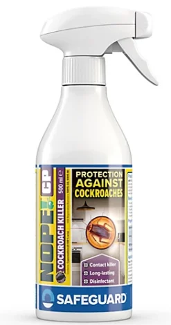 NOPE CP Cockroach Killer Spray (500ml) Odourless Formula With Disinfectant Properties For Spot Treatment. HSE Approved.