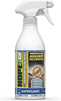 NOPE CP Silverfish Killer Spray (500ml) - Fast-acting, Odourless And Repellent For Effective Silverfish Control. HSE Approved