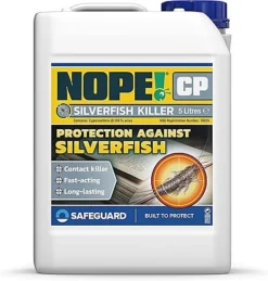 NOPE CP Silverfish Killer Spray (5L) - Fast-acting, Odourless And Repellent For Effective Silverfish Control. HSE Approved