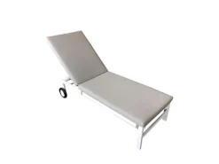 Norfolk Leisure Titchwell White Lounger