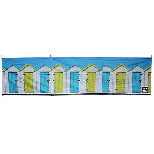 OLPRO Beach Huts 4 Pole Compact Windbreak (Steel Poles) 1 OLPRO Beach Huts 4 Pole Compact Windbreak (Steel Poles)