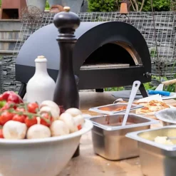 Omica Gas Fired 12 Inch Pizza Oven -Outsunny Garden Zone omica gas fired 12 inch pizza oven5060405135948 03c MP