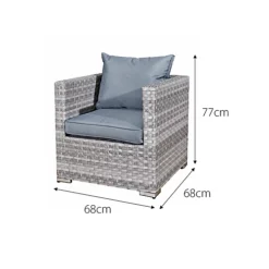 Oseasons Acorn Deluxe Rattan 10 Seat Modular Sofa Set In Dove Grey -Outsunny Garden Zone oseasons acorn deluxe rattan 10 seat modular sofa set in dove grey5056010144017 04c MP