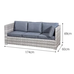 Oseasons Acorn Rattan 6 Seat Corner Sofa Set In Dove Grey -Outsunny Garden Zone oseasons acorn rattan 6 seat corner sofa set in dove grey5056010143270 03c MP