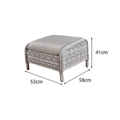 Oseasons Majorca Rattan 2 Seat Recliner Tea For Two Set In Dove Grey With Stools -Outsunny Garden Zone oseasons majorca rattan 2 seat recliner tea for two set in dove grey with stools5056010148985 04c MP