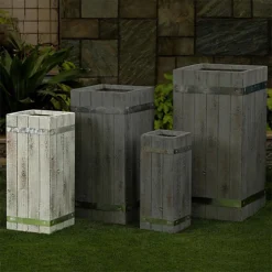 Ottawa Polystone Rectangular Planter Garden Medium 60cm