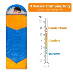 Outdoor Lightweight Camping Sleeping Bag 3-4 Seasons - 210cm X 75cm -Outsunny Garden Zone outdoor lightweight camping sleeping bag 3 4 seasons 210cm x 75cm5056368034695 03c MP