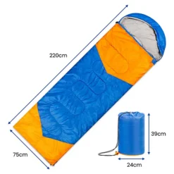 Outdoor Lightweight Camping Sleeping Bag 3-4 Seasons - 210cm X 75cm -Outsunny Garden Zone outdoor lightweight camping sleeping bag 3 4 seasons 210cm x 75cm5056368034695 04c MP