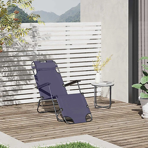 Outsunny 2 In 1 Outdoor Folding Sun Lounger W/ Adjustable Back And Pillow Grey 1 Outsunny 2 In 1 Outdoor Folding Sun Lounger W/ Adjustable Back And Pillow Grey