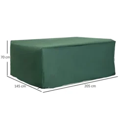 Outsunny 205x145x70cm UV Rain Protective Cover For Garden Patio Rattan Furniture -Outsunny Garden Zone outsunny 205x145x70cm uv rain protective cover for garden patio rattan furniture5060265999483 03c MP