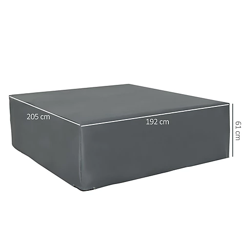 Outsunny 205x192cm Outdoor Garden Furniture Protective Cover Water UV Resistant 3 Outsunny 205x192cm Outdoor Garden Furniture Protective Cover Water UV Resistant - Image 3