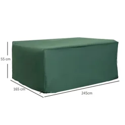 Outsunny 245x165x55cm UV Rain Protective Cover For Garden Patio Wicker Rattan -Outsunny Garden Zone outsunny 245x165x55cm uv rain protective cover for garden patio wicker rattan5060265999469 03c MP