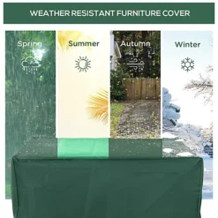 Outsunny 245x165x55cm UV Rain Protective Cover For Garden Patio Wicker Rattan -Outsunny Garden Zone outsunny 245x165x55cm uv rain protective cover for garden patio wicker rattan5060265999469 06c MP