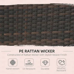 Outsunny 7PC Rattan Dining Set Patio Chair Glass Top Table Wicker Furniture 7 Outsunny 7PC Rattan Dining Set Patio Chair Glass Top Table Wicker Furniture -Outsunny Garden Zone outsunny 7pc rattan dining set patio chair glass top table wicker furniture5055974873650 06c MP