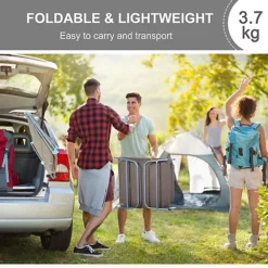 Outsunny Adjustable Sun Bed Garden Lounger Recliner Relaxing Camping Coffee -Outsunny Garden Zone outsunny adjustable sun bed garden lounger recliner relaxing camping coffee5060348505327 06c MP