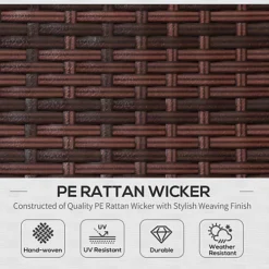 Outsunny Folding Rattan Sun Lounger Outdoor Chair Garden Furniture -Outsunny Garden Zone outsunny folding rattan sun lounger outdoor chair garden furniture5056029824375 03c MP