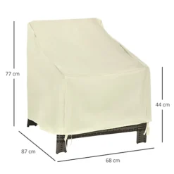 Outsunny Furniture Cover Single Chair Protector 600D Oxford 68x87x44-77cm -Outsunny Garden Zone outsunny furniture cover single chair protector 600d oxford 68x87x44 77cm5056029805954 03c MP