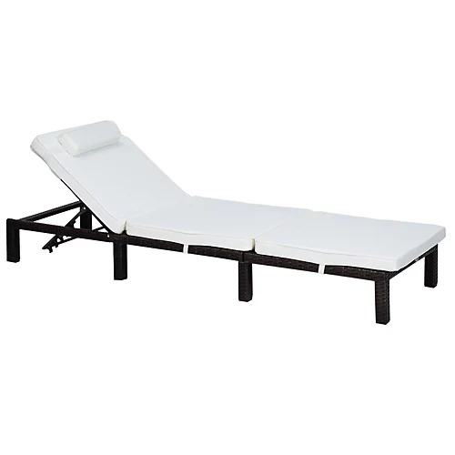 Outsunny Garden Rattan Furniture Recliner Lounger Sun Reclining Daybed Patio 2 Outsunny Garden Rattan Furniture Recliner Lounger Sun Reclining Daybed Patio - Image 2