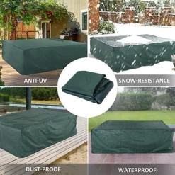 Outsunny Large Garden Set Square Cover Outdoor Furniture Waterproof Resist Fade -Outsunny Garden Zone outsunny large garden set square cover outdoor furniture waterproof resist fade5056029880395 06c MP