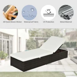 Outsunny Patio Rattan Chaise Lounge Garden Pool Wicker Sun Lounger Adjustable 6 Outsunny Patio Rattan Chaise Lounge Garden Pool Wicker Sun Lounger Adjustable -Outsunny Garden Zone outsunny patio rattan chaise lounge garden pool wicker sun lounger adjustable5060265998486 03c MP