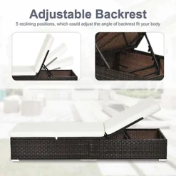 Outsunny Patio Rattan Chaise Lounge Garden Pool Wicker Sun Lounger Adjustable 7 Outsunny Patio Rattan Chaise Lounge Garden Pool Wicker Sun Lounger Adjustable -Outsunny Garden Zone outsunny patio rattan chaise lounge garden pool wicker sun lounger adjustable5060265998486 06c MP