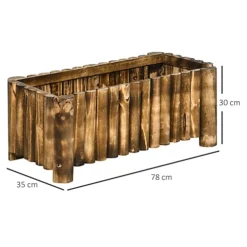 Outsunny Raised Flower Bed Wooden Rectangular Planter Container Box Wood 4 Feet Natural -Outsunny Garden Zone outsunny raised flower bed wooden rectangular planter container box wood 4 feet natural5055974875838 03c MP