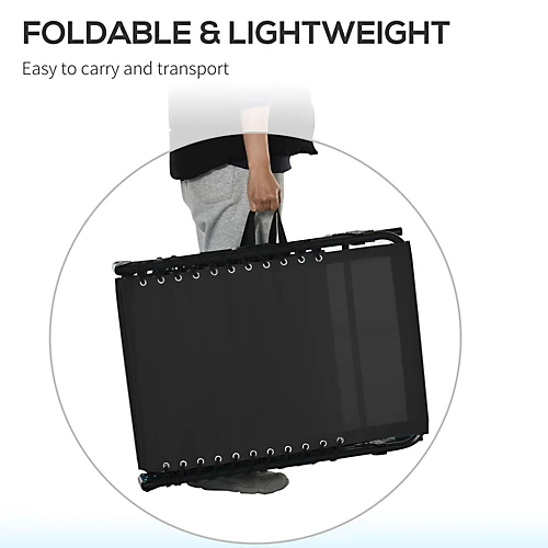 Outsunny Sun Lounger Reclining Cot Foldable Folding Garden Chair Bed Relaxer 4 Outsunny Sun Lounger Reclining Cot Foldable Folding Garden Chair Bed Relaxer - Image 4