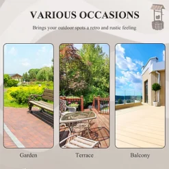 Outsunny Wishing Well Planter Bucket Home Decoration -Outsunny Garden Zone outsunny wishing well planter bucket home decoration5055974873339 06c MP