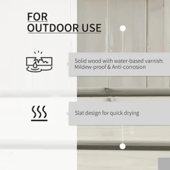 Outsunny Wooden Garden Planter & Bench Combination Raised Bed Grey 176L X 38W X 40H Cm -Outsunny Garden Zone outsunny wooden garden planter bench combination raised bed grey 176l x 38w x 40h cm5056534537784 06c MP