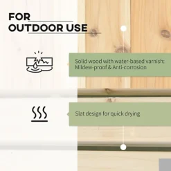 Outsunny Wooden Garden Planter & Bench Combination Raised Bed Natural -Outsunny Garden Zone outsunny wooden garden planter bench combination raised bed natural5056399118487 06c MP