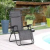 Outsunny Zero Gravity Chair Adjustable Patio Lounge Reclining Seat