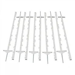 Oypla 1m White Plastic Electric Temporary Fence Fencing Pins Posts Stakes Pack Of 10 6 Oypla 1m White Plastic Electric Temporary Fence Fencing Pins Posts Stakes Pack Of 10 -Outsunny Garden Zone oypla 1m white plastic electric temporary fence fencing pins posts stakes pack of 105060544753768 03c MP