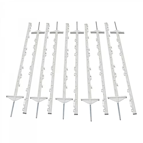 Oypla 1m White Plastic Electric Temporary Fence Fencing Pins Posts Stakes Pack Of 10 3 Oypla 1m White Plastic Electric Temporary Fence Fencing Pins Posts Stakes Pack Of 10 - Image 3