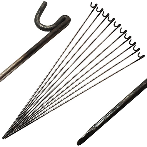 Oypla Steel Barrier Fencing Pins 10mm X 1250mm Pack Of 10 2 Oypla Steel Barrier Fencing Pins 10mm X 1250mm Pack Of 10 - Image 2