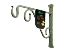 Pack Of 2 Heavy Duty Handcrafted Metal 35cm Sage Green Twisted Wall Bracket Hook For Hanging Basket -Outsunny Garden Zone pack of 2 heavy duty handcrafted metal 35cm sage green twisted wall bracket hook for hanging basket5060559856898 04c MP