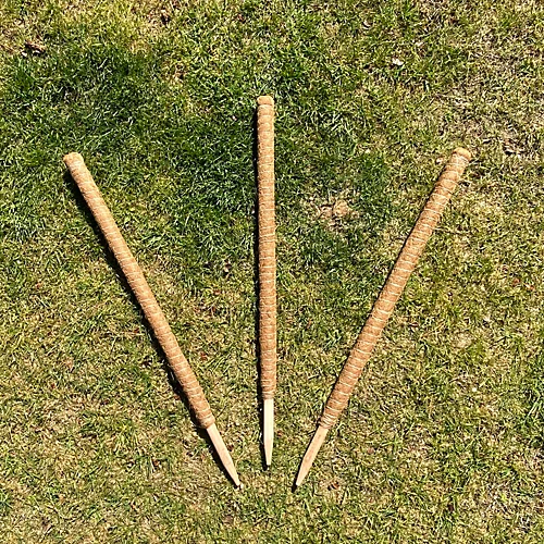 Pack Of 3 Coco Fibre Palm Stick Plant Supports (80cm) 1 Pack Of 3 Coco Fibre Palm Stick Plant Supports (80cm)