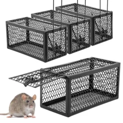 Pack Of 4 KCT Humane Rat Trap No Kill Bait Rodent Catcher