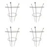 Pack Of 4 Tom Chambers Herbaceous Bare Rusted Steel Garden Plant Support Medium 54cm X 40cm